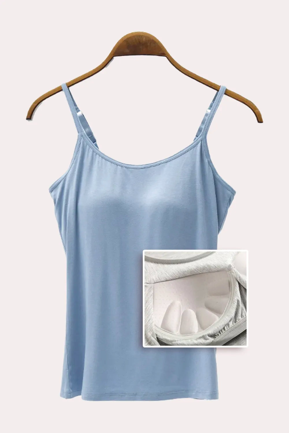 Adjustable Strap Modal Cami with Bra