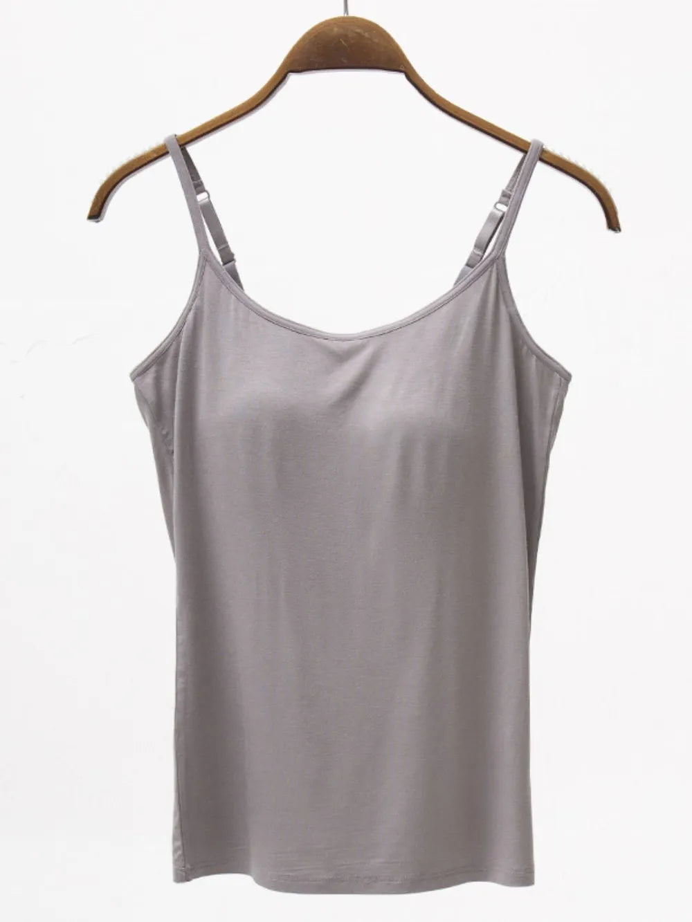 Adjustable Strap Modal Cami with Bra