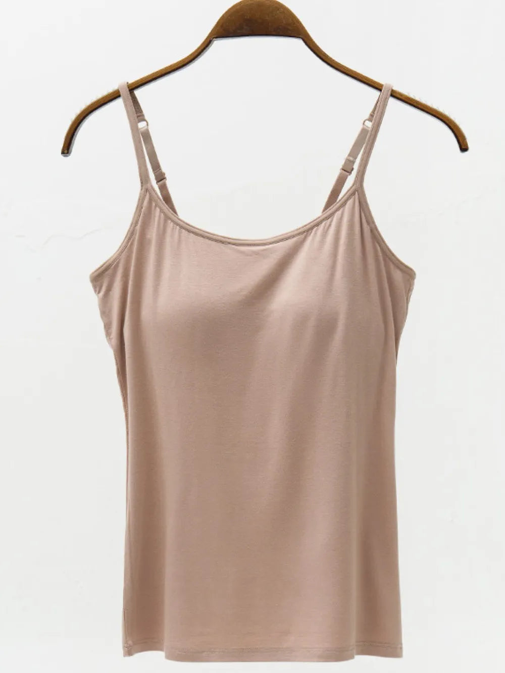 Adjustable Strap Modal Cami with Bra