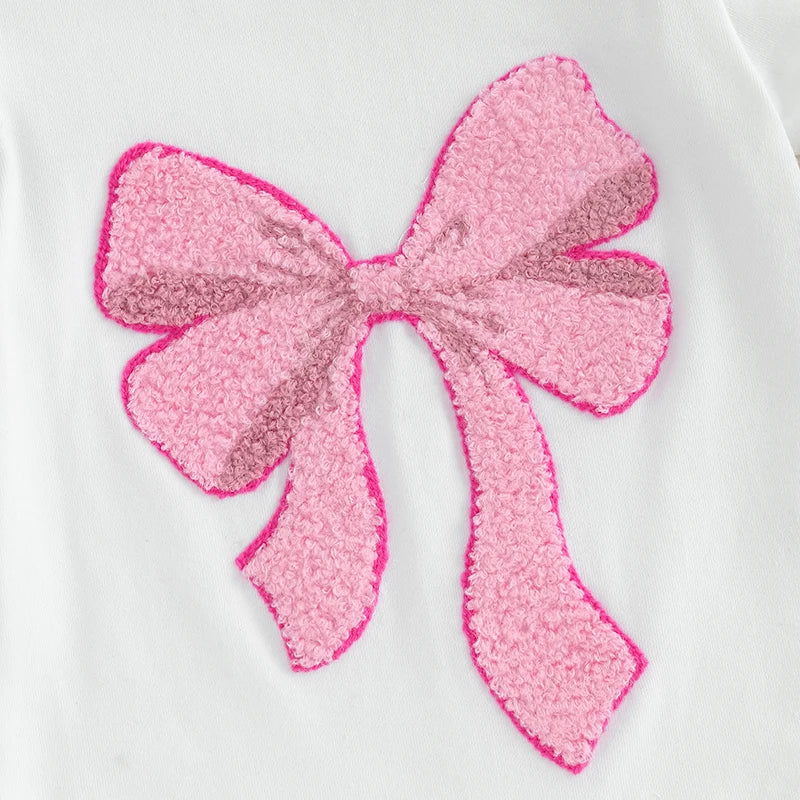 Adorable Baby Girls 3-Piece Summer Set with Short Sleeve Romper Embroidered Bow Detail Shorts and Matching Headband - Cute