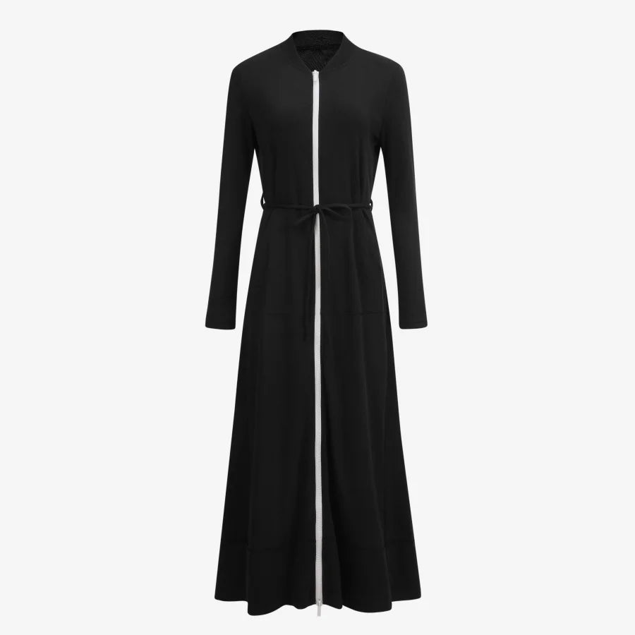 AS 2025 spring/summer lady dress maxi zipper sport design high quality woman clothing