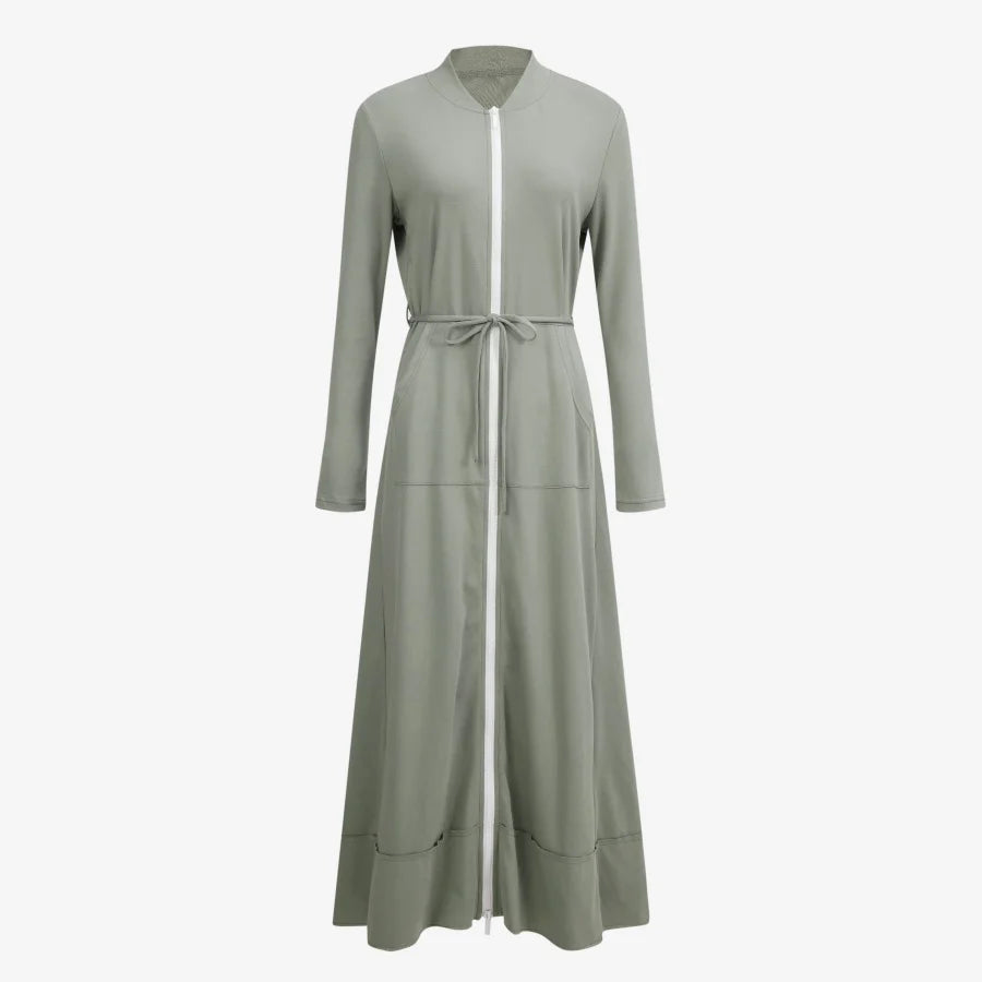 AS 2025 spring/summer lady dress maxi zipper sport design high quality woman clothing