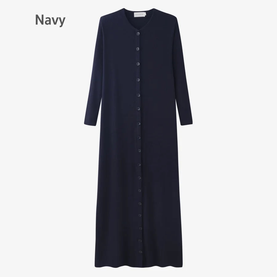AS 2025 summer woman dress comfortable ribbing maxi button dress lady clothes
