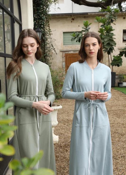 AS 2025 spring/summer lady dress maxi zipper sport design high quality woman clothing